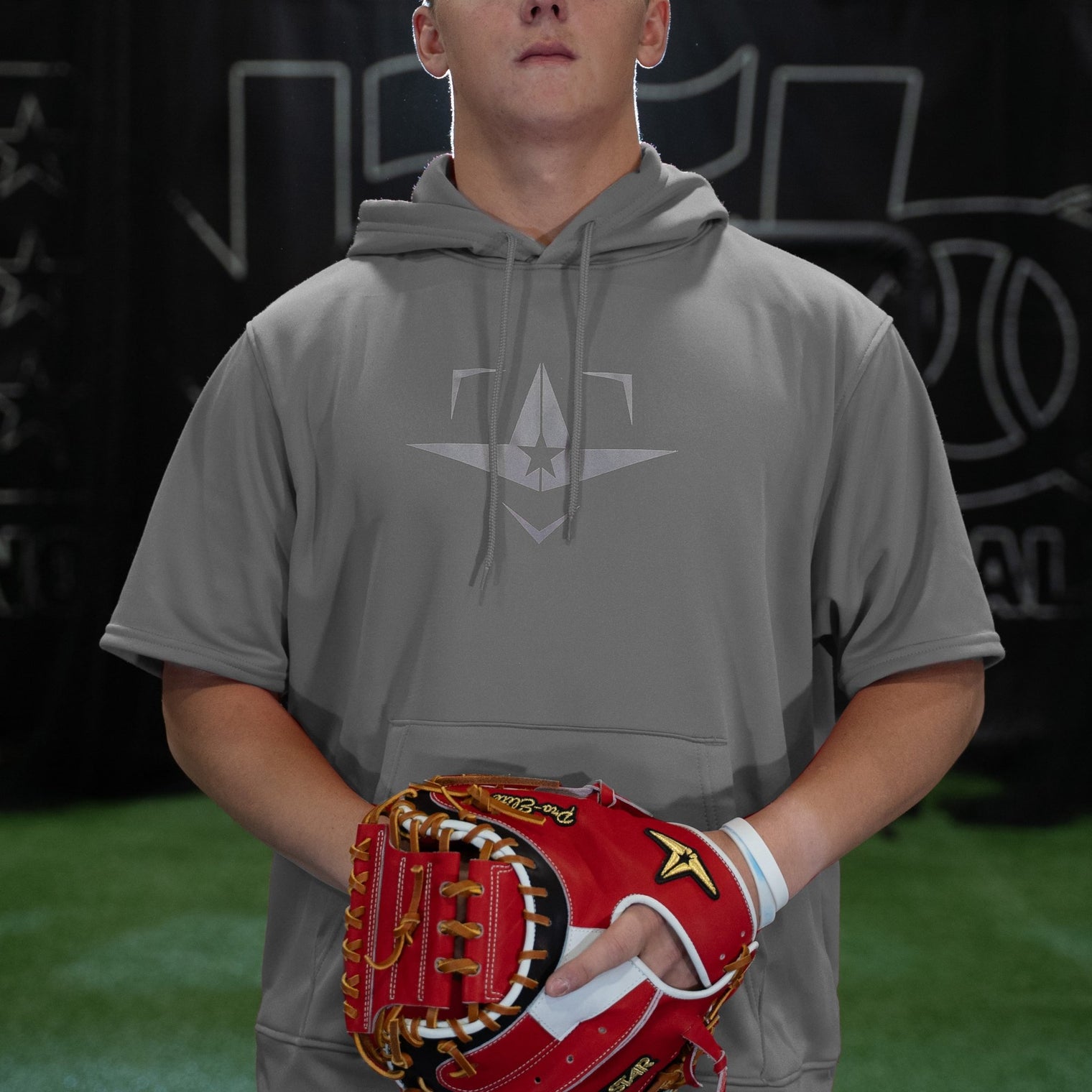 PERFORMANCE SHORT SLEEVE HOODIE - REFLECTIVE TOP STAR® - All-Star Sports