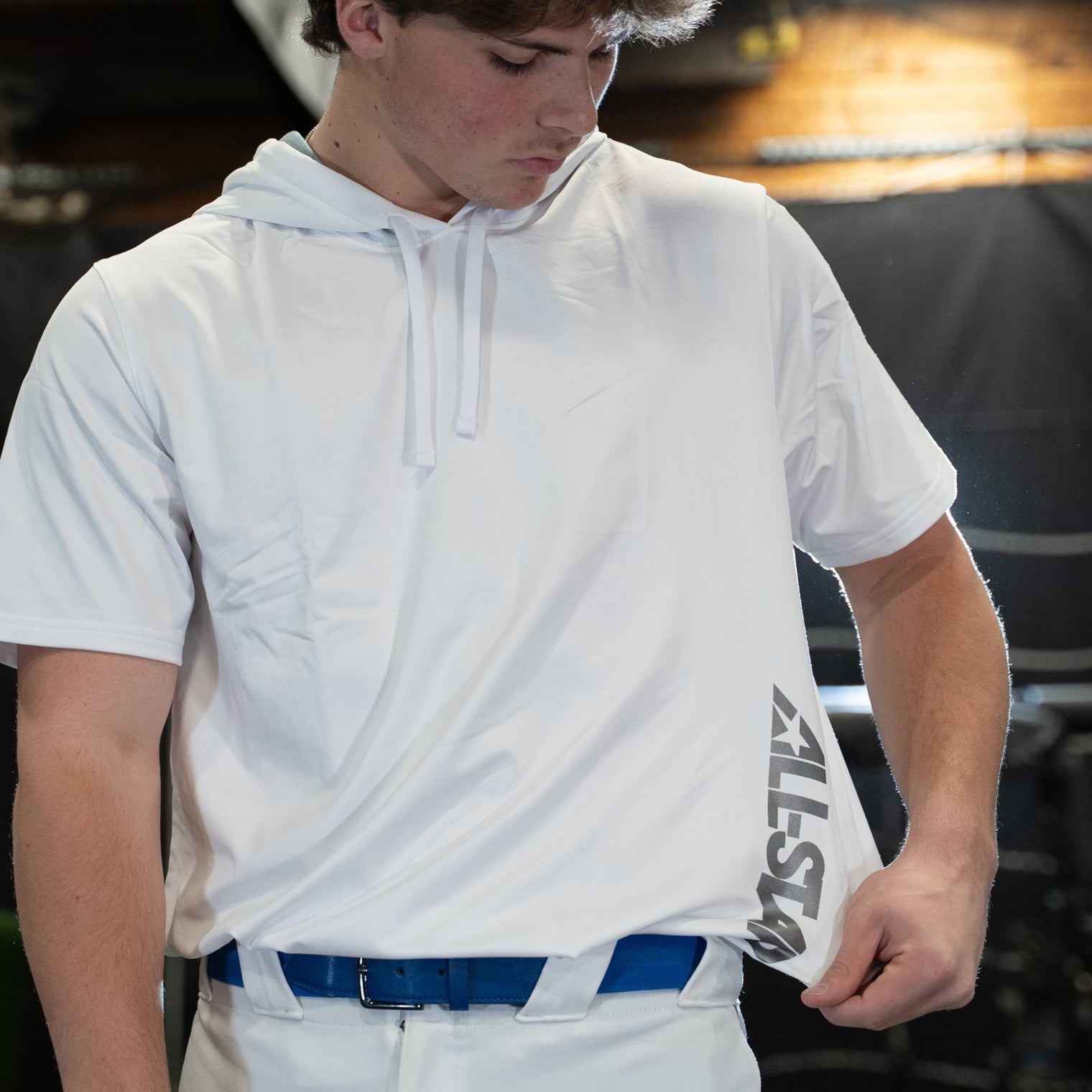 PERFORMANCE SHORT SLEEVE HOODIE - VERTICAL ALL-STAR® - All-Star Sports
