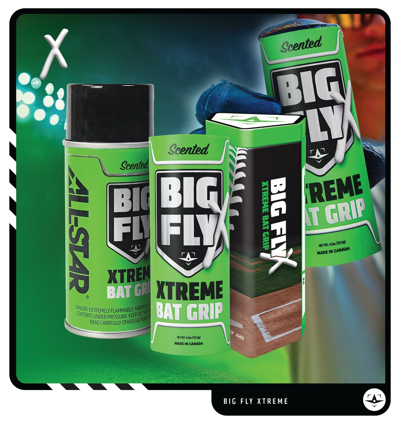 BIG FLY™ XTREME BAT GRIP STICK & CASE