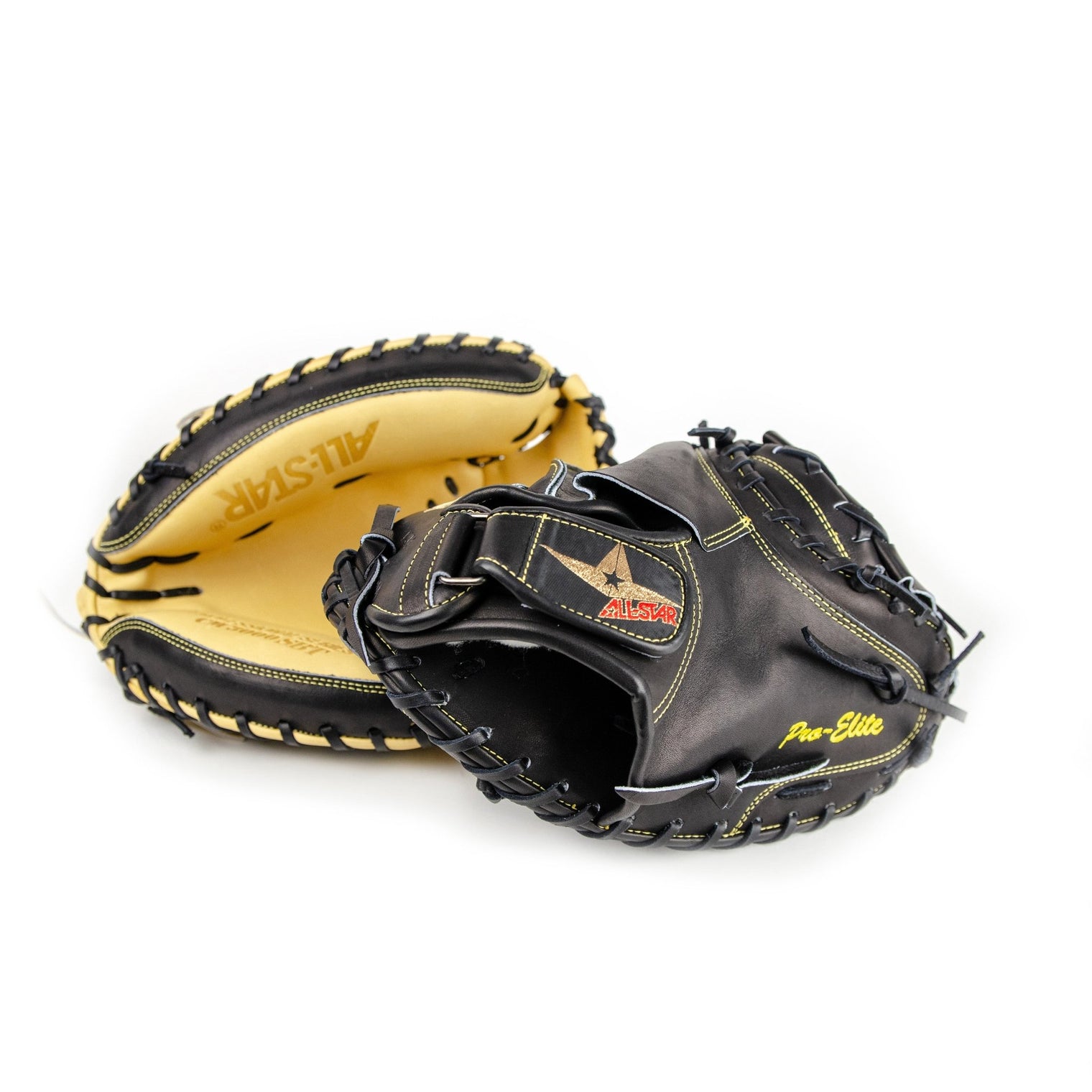 PRO-ELITE® SOLID BLACK - CATCHERS MITT - All-Star Sports