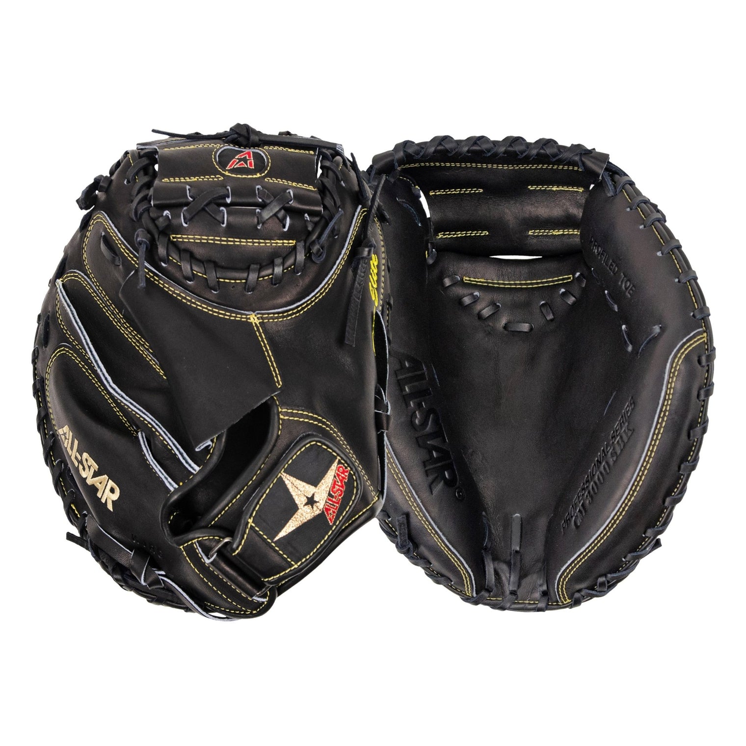 PRO-ELITE® SOLID BLACK - CATCHERS MITT - All-Star Sports