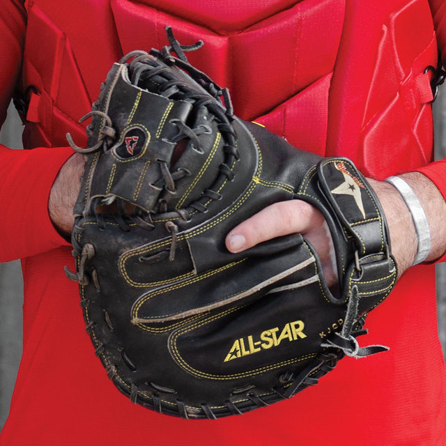 PRO-ELITE® SOLID BLACK - CATCHERS MITT - All-Star Sports