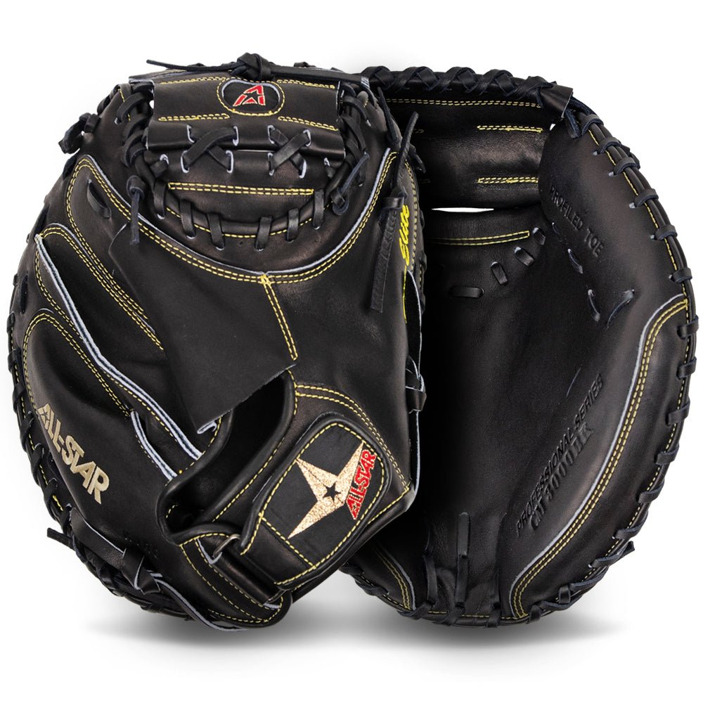 PRO-ELITE® SOLID BLACK - CATCHERS MITT - All-Star Sports