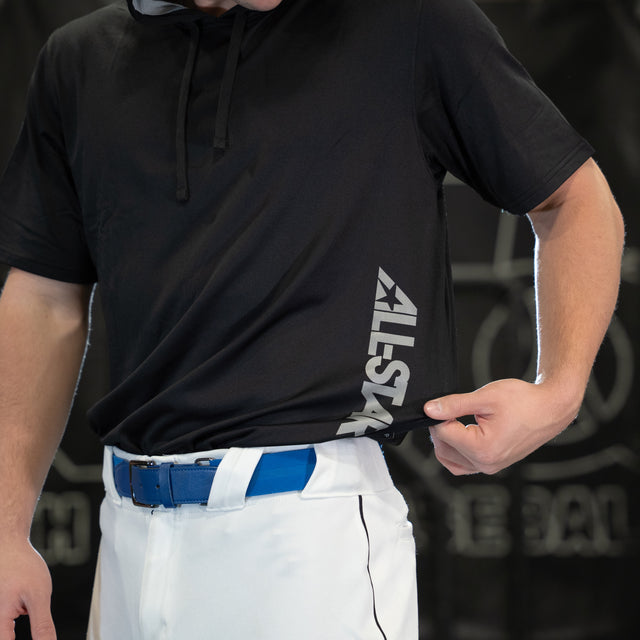 Performance Sort Sleeve Hoodie - Vertical Word Mark