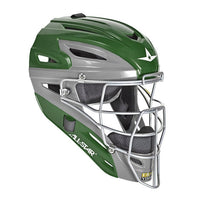 All-Star MVP2500 Graphite Two-Tone Catcher's Helmet Dark Green